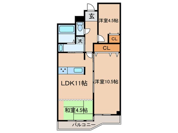 ヴェルドール藤井寺(512)の物件間取画像